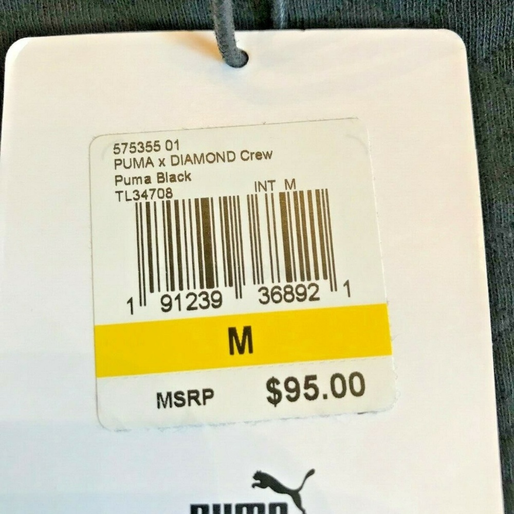 SOLD!! NWT $95 Puma Diamond Team Crew Sweatshirt M - Picture 7 of 8